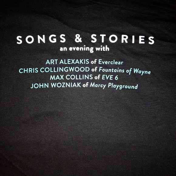 Everclear’s Art Alexakis Tshirt Mens sz XL with Friends Songs & Stories 2019 NEW - Picture 4 of 4